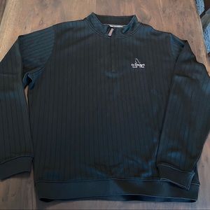 FootJoy Black GreyHawk Quarter Zip Golf Sweater